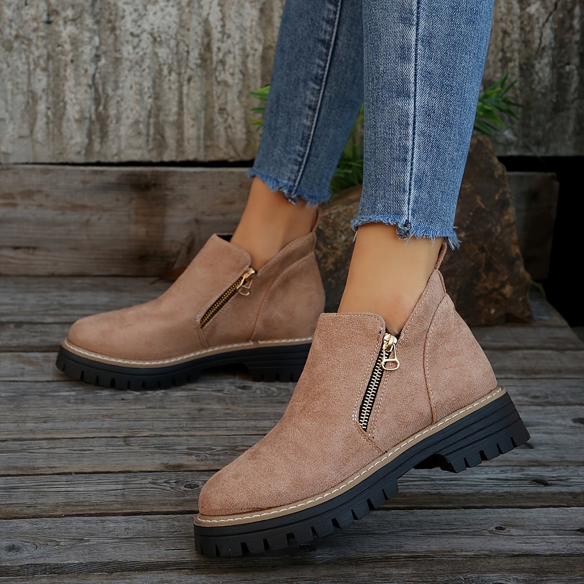 Women's Leopard Platform Ankle Boots
