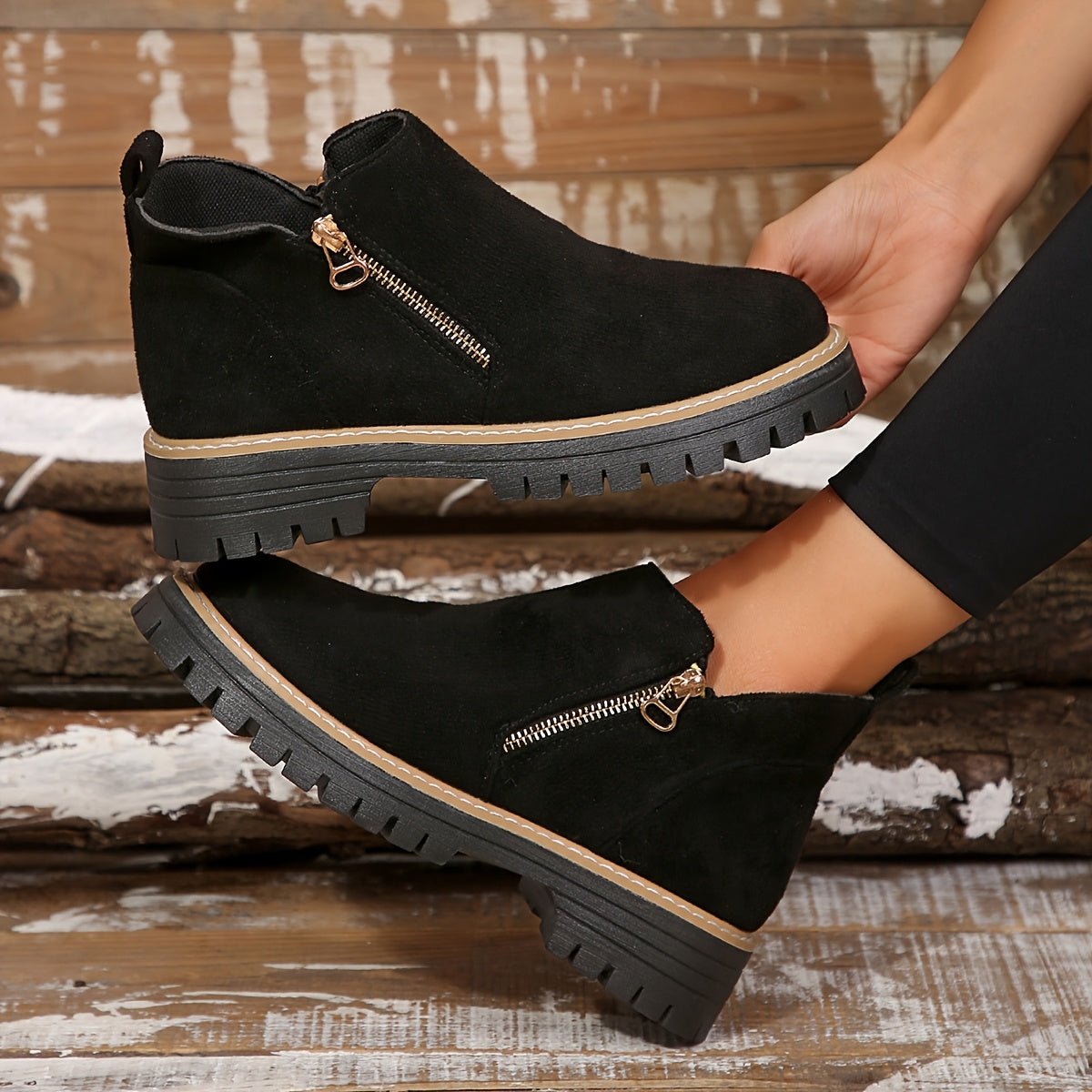Women's Leopard Platform Ankle Boots