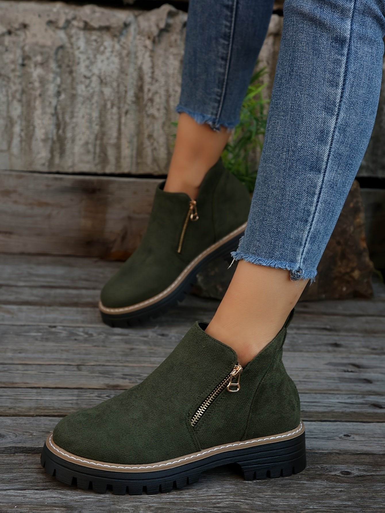 Women's Leopard Platform Ankle Boots