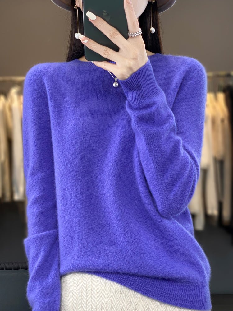 Women's Wool Jumper - Blue Violet