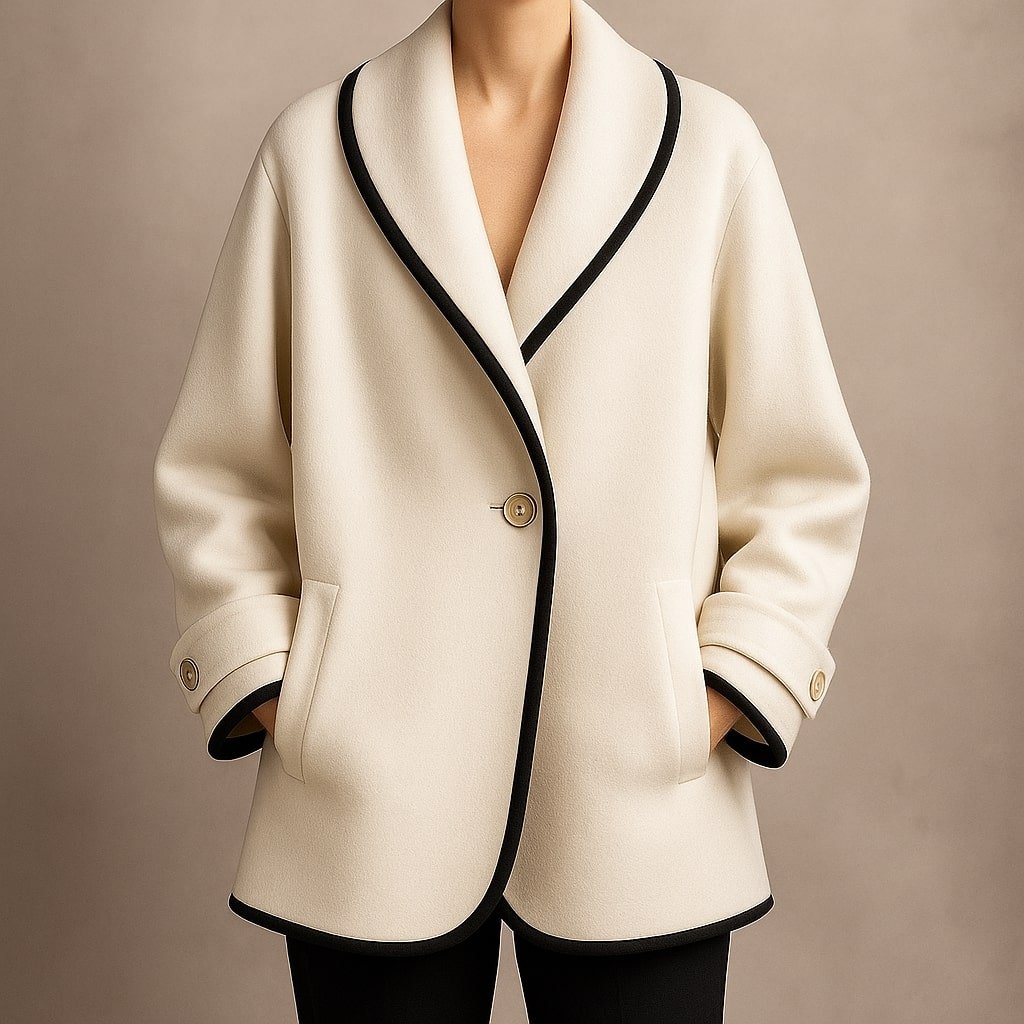 Women's Wool Shawl-Collar Coat
