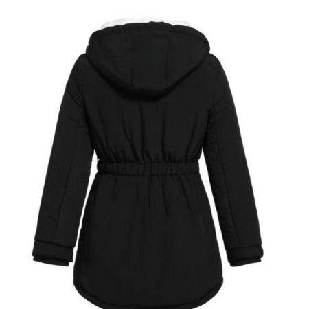 Women's Parka Hooded Longline Teddy Coat