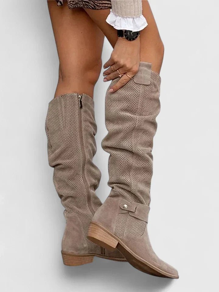Women's Suede Knee-High Boots
