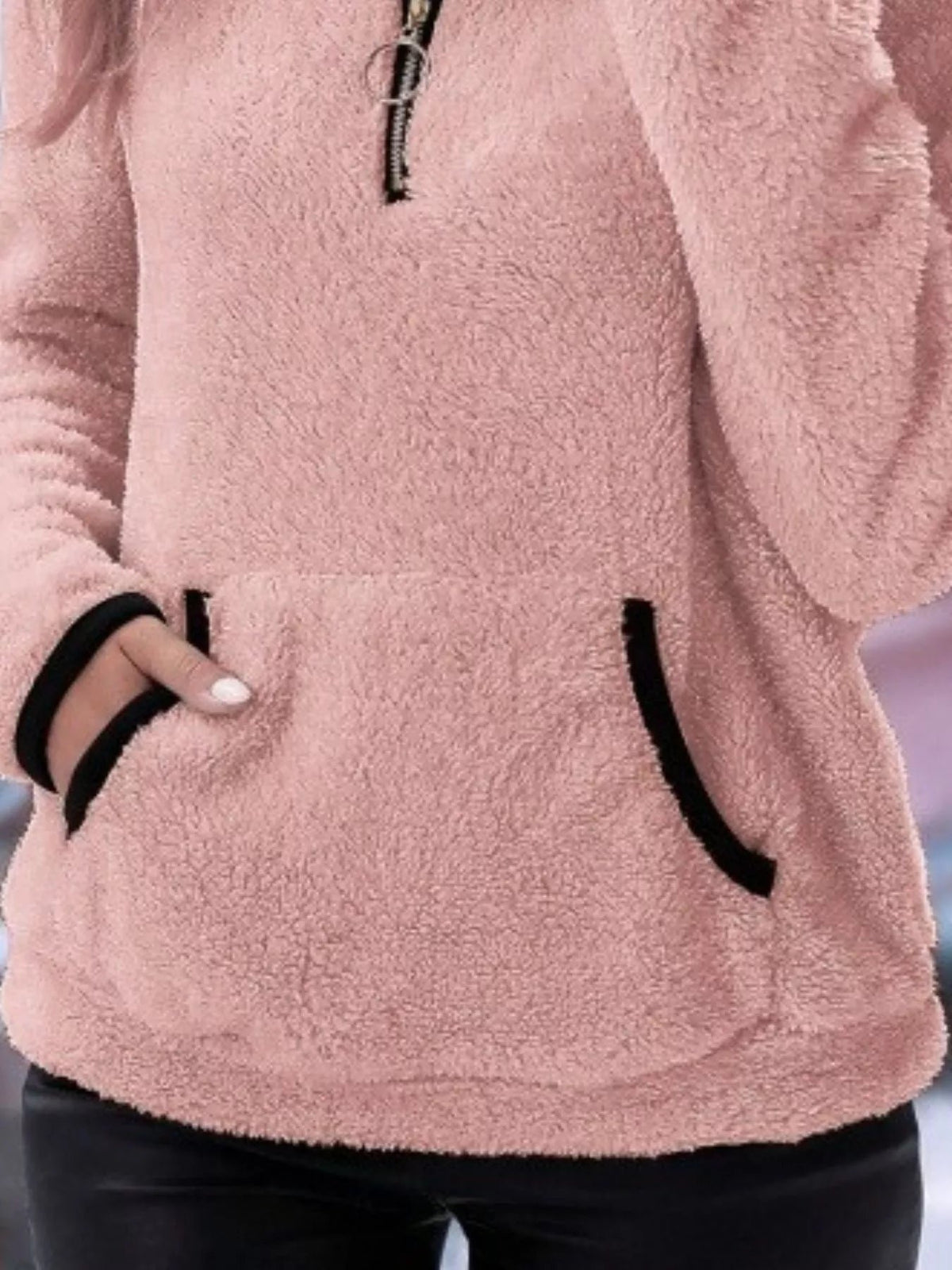 Women's Sherpa Fleece Quarter-Zip Jumper