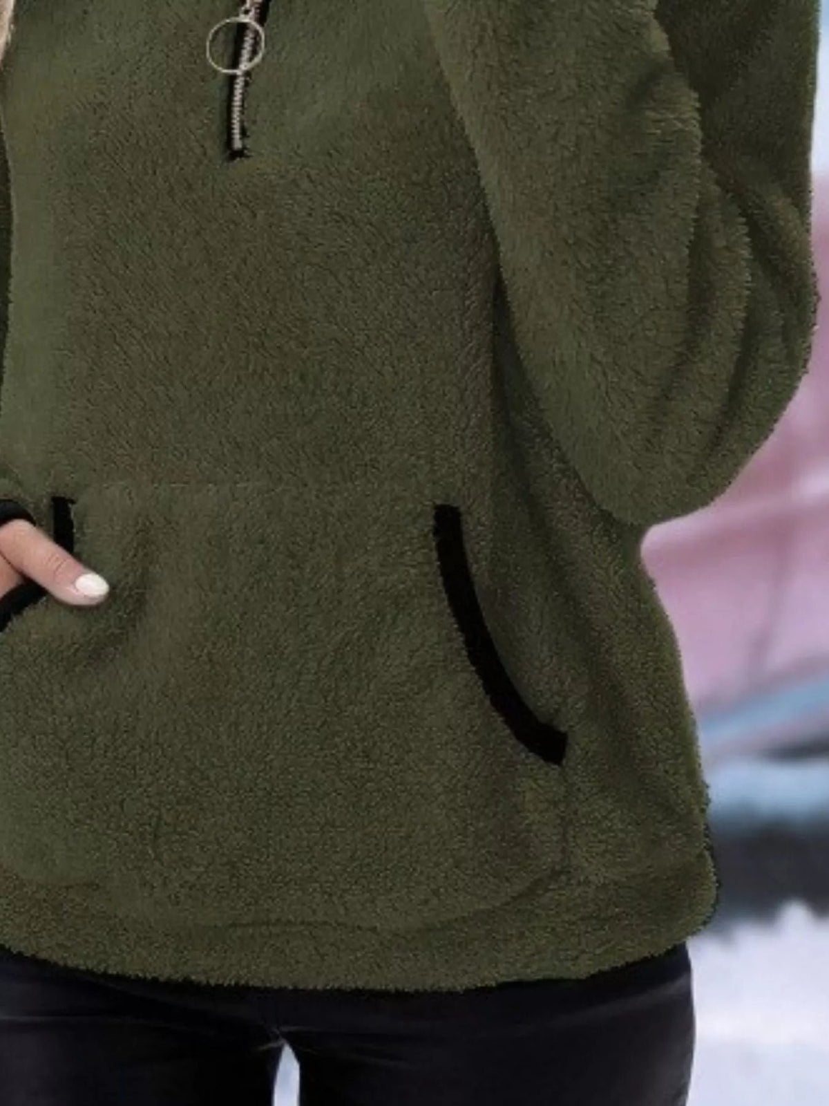 Women's Sherpa Fleece Quarter-Zip Jumper