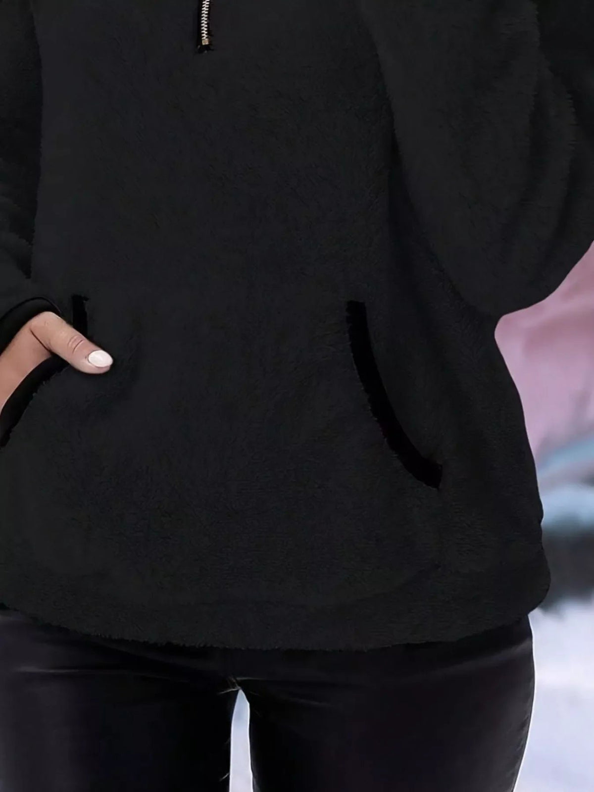 Women's Sherpa Fleece Quarter-Zip Jumper
