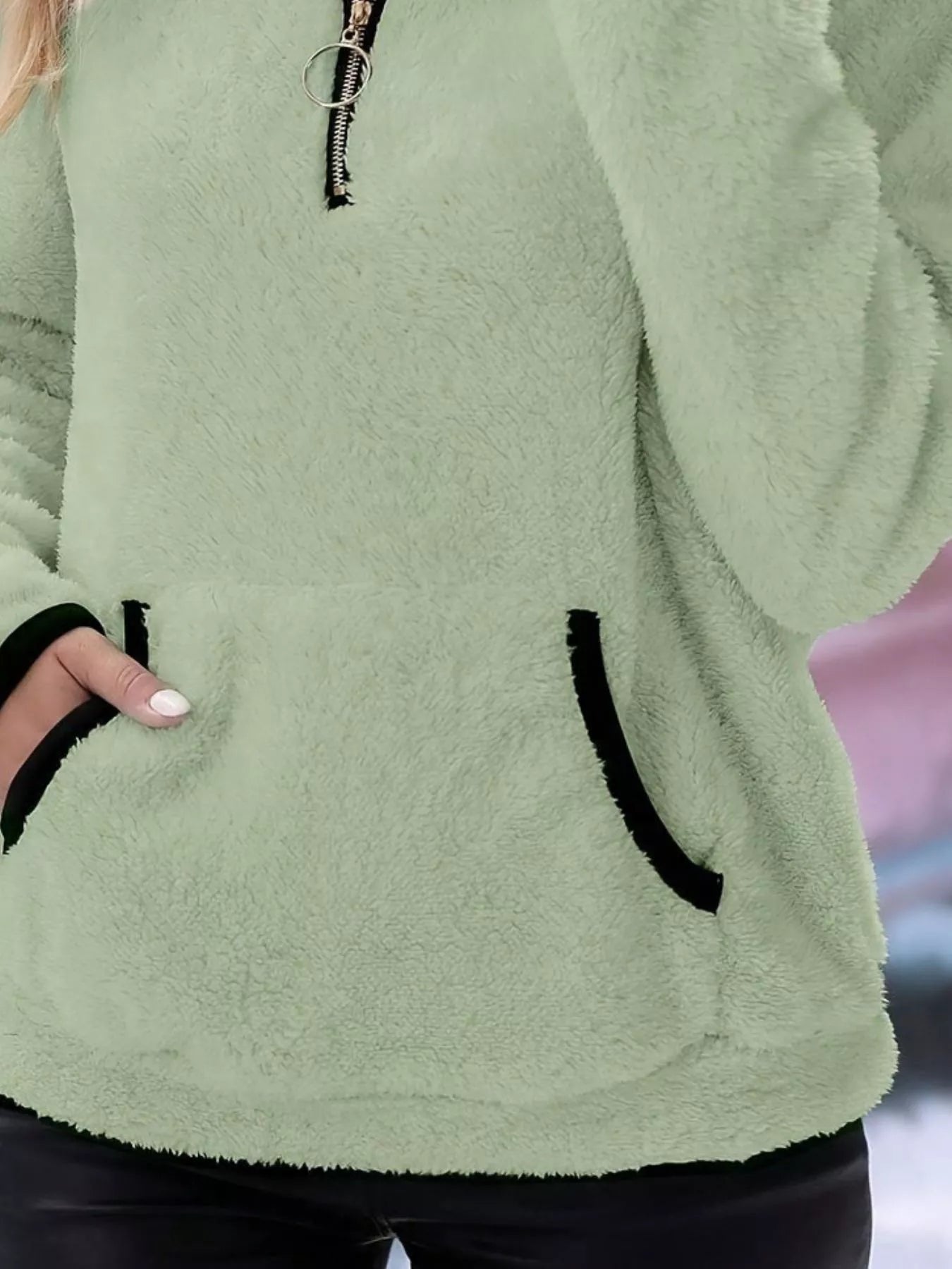 Women's Sherpa Fleece Quarter-Zip Jumper