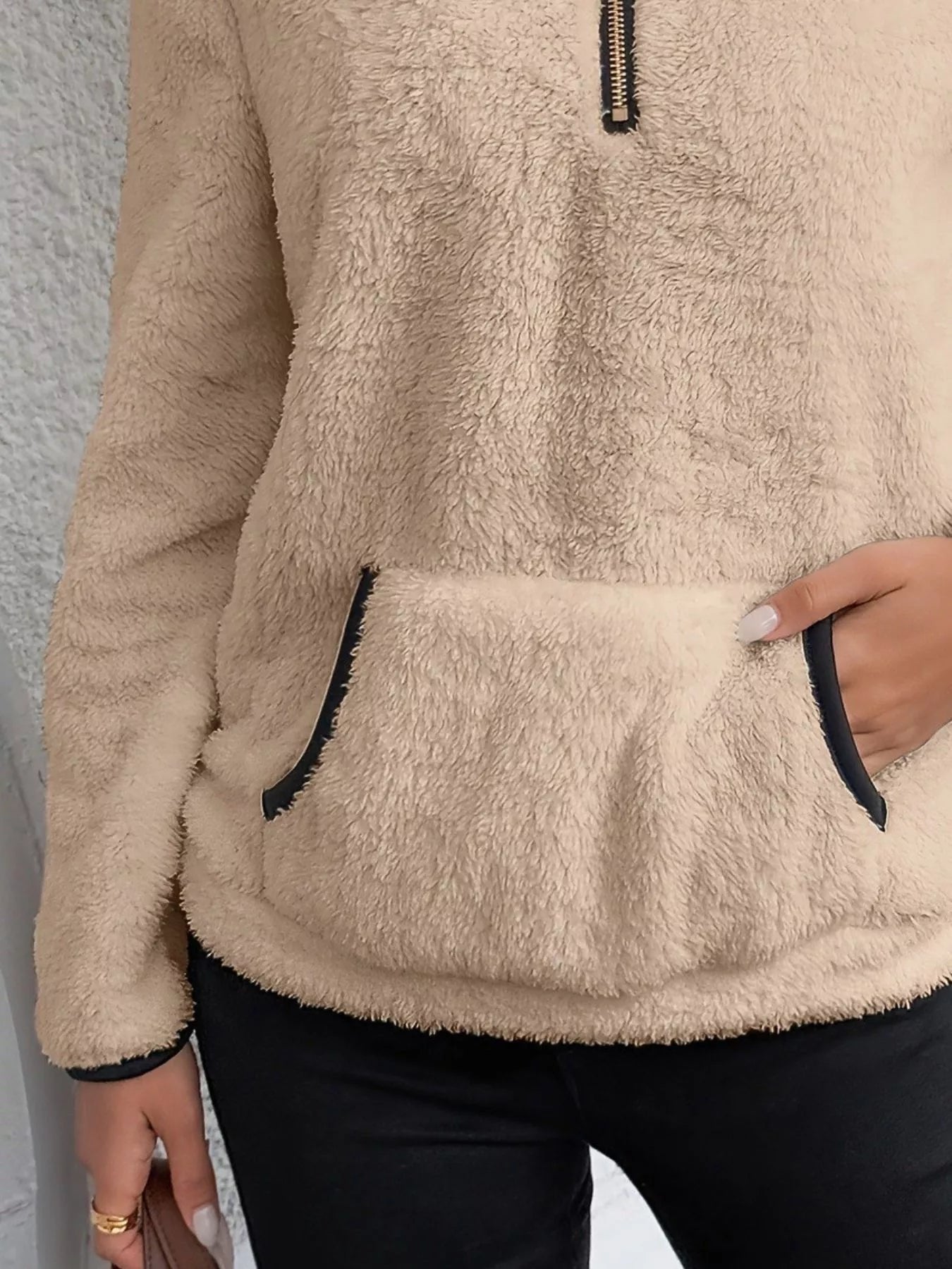 Women's Sherpa Fleece Quarter-Zip Jumper