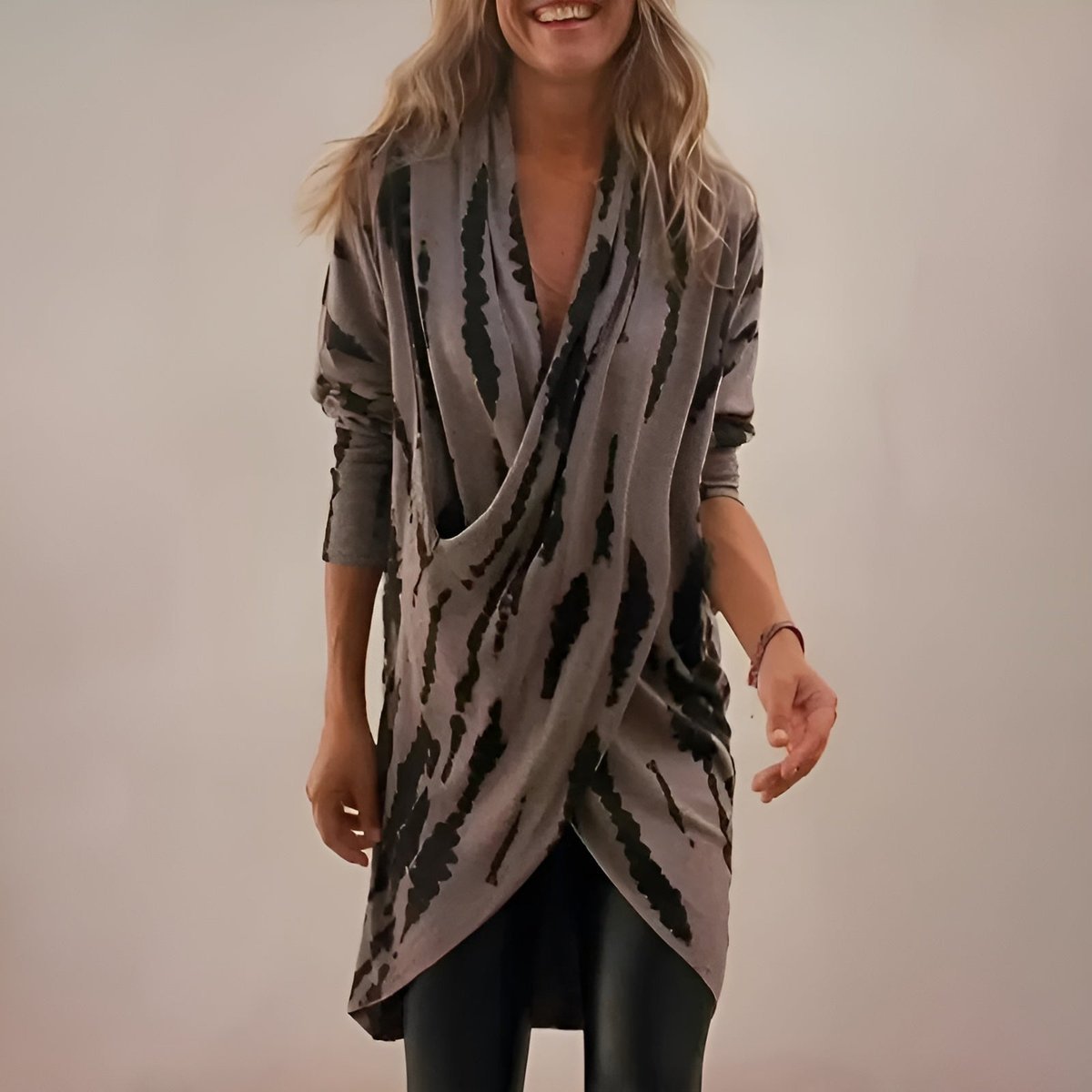 Women's Oversized Knit Cardigan Dress - S