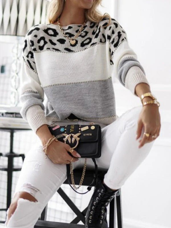 Women's Leopard Knit Jumper