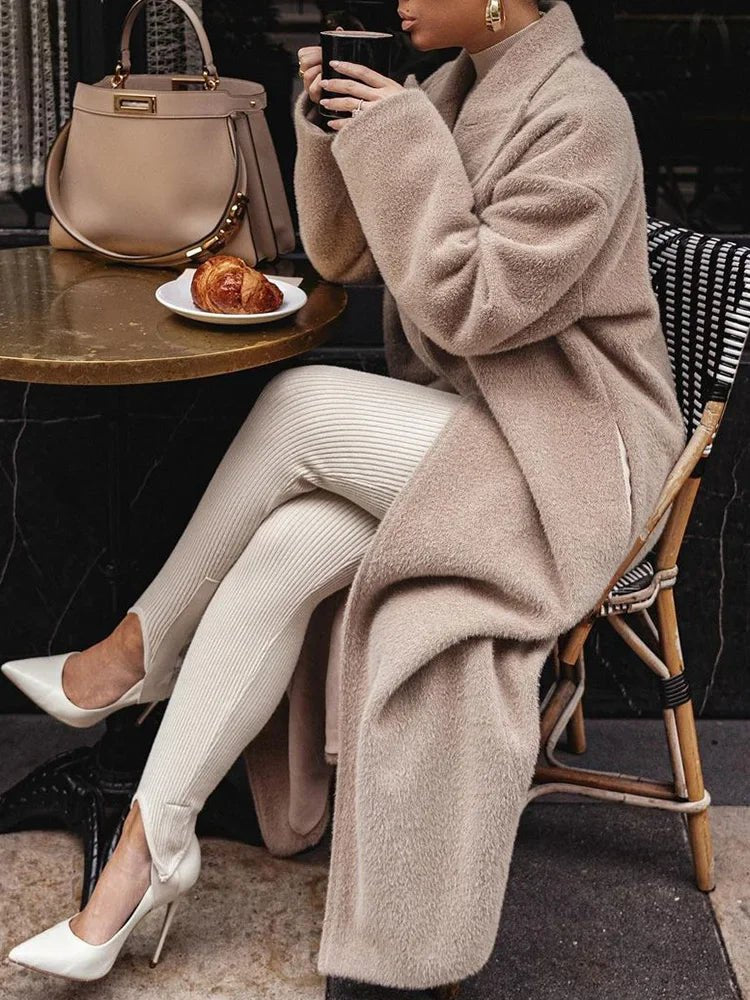 Women's Oversized Longline Wool Coat