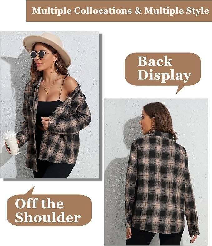 Women's Plaid Flannel Shacket